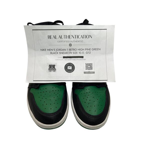 Nike Air Jordan 1 Retro High Pine Green Black Men’s Size 10.5 555088-030 - Picture 14 of 15